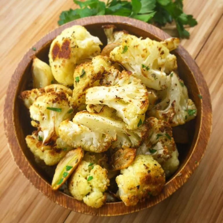 Garlic Roasted Cauliflower Recipe Focus on Good Health