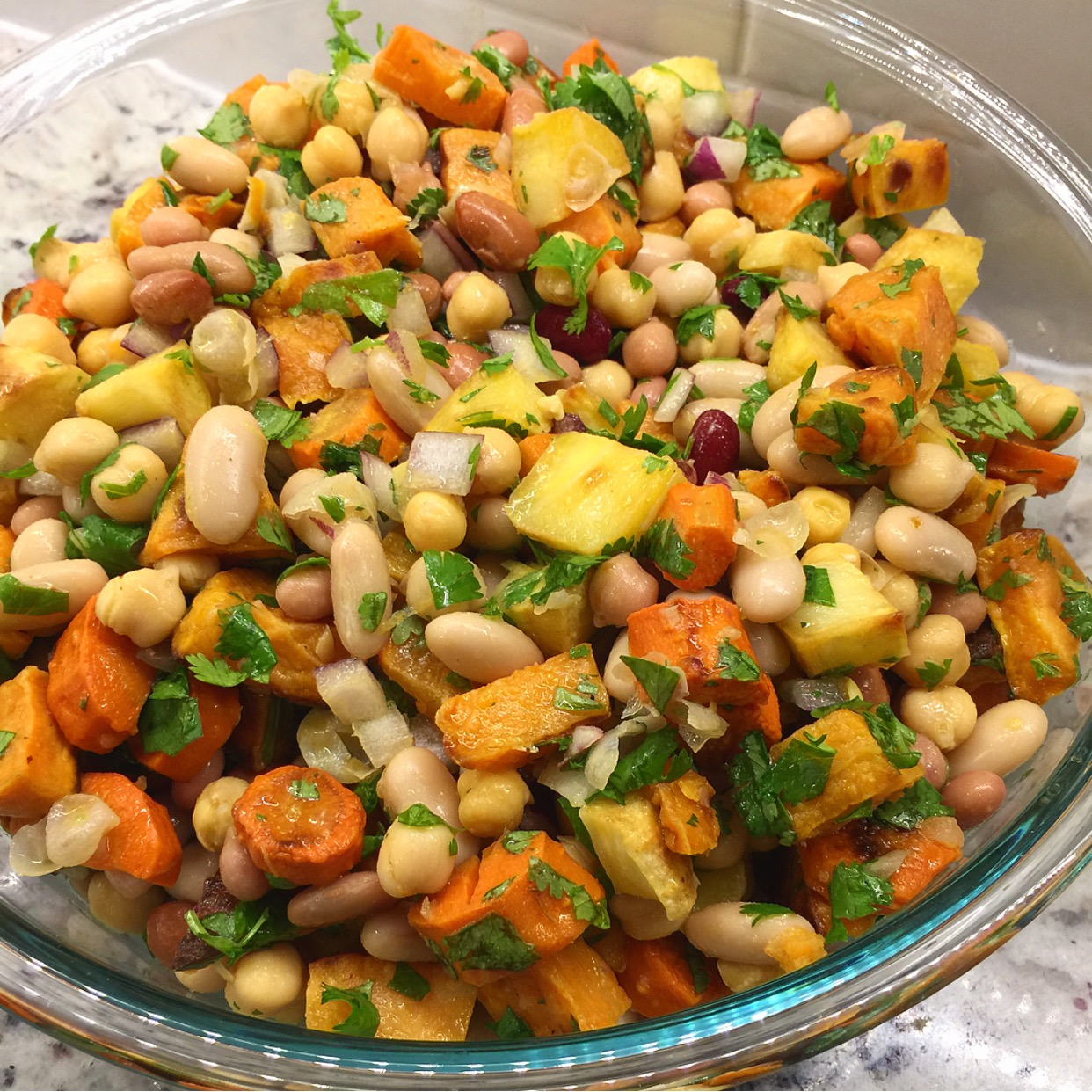 Roasted Vegetable Bean Salad Recipe - Focus on Good Health